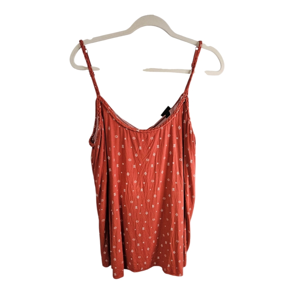 Torrid Brown and Orange Relaxed Camisole Top